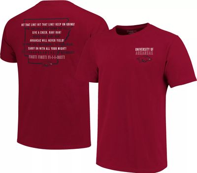 Image One Men's Arkansas Razorbacks Cardinal Fight Song T-Shirt