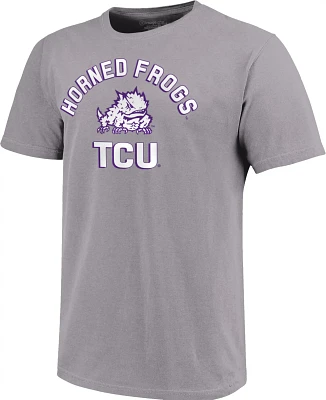 Image One Men's TCU Horned Frogs Grey Retro Stack T-Shirt