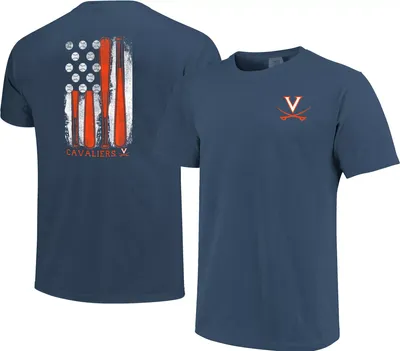 Image One Men's Virginia Cavaliers Blue Flag T-Shirt