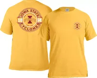 Image One Men's Iowa State Cyclones Gold Rounds T-Shirt