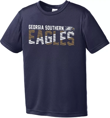 Image One Youth Georgia Southern Eagles Navy Diagonal Competitor T-Shirt