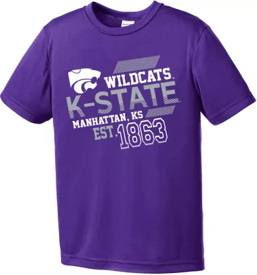 Image One Youth Kansas State Wildcats Purple Offsides Competitor T-Shirt