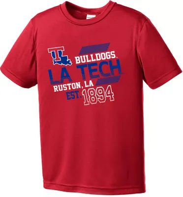 Image One Youth Louisiana Tech Bulldogs Red Offsides Competitor T-Shirt