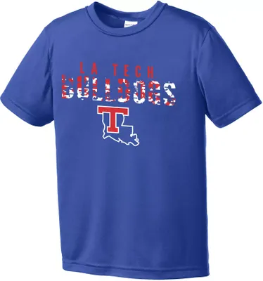 Image One Youth Louisiana Tech Bulldogs Blue Digital Camo Competitor T-Shirt