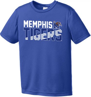 Image One Youth Memphis Tigers Blue Diagonal Competitor T-Shirt