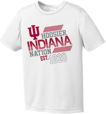 Image One Youth Indiana Hoosiers White Offsides Competitor T-Shirt