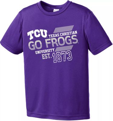 Image One Youth TCU Horned Frogs Purple Offsides Competitor T-Shirt