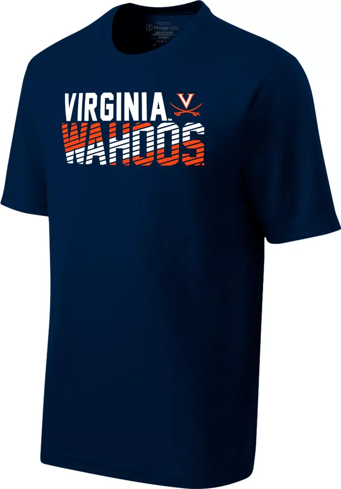 Image One Youth Virginia Cavaliers Blue Diagonal Competitor T-Shirt