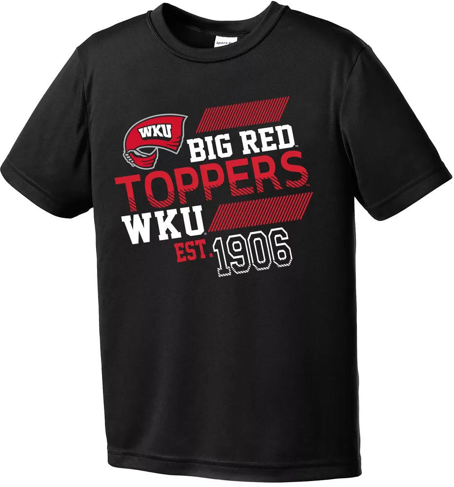 Image One Youth Western Kentucky Hilltoppers Black Offsides Competitor T-Shirt