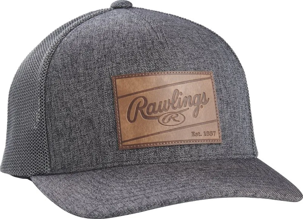 Rawlings Leather Patch Snapback Hat