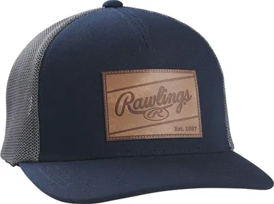 Rawlings Leather Patch Snapback Hat