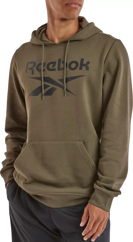 Reebok Men's Identity Fleece Stacked Logo Pullover Hoodie