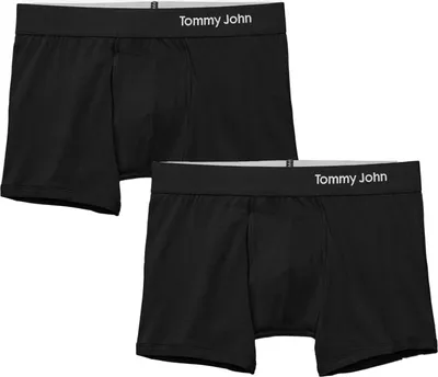 Tommy John Men's Cool Cotton 4" Boxer Briefs - 2 Pack