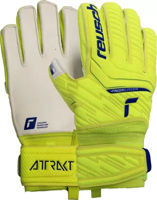 Reusch Attrakt Grip Finger Support Soccer Goalkeeper Gloves