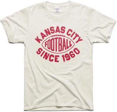 Charlie Hustle Kansas City Football 1960 White T-Shirt