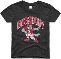 Charlie Hustle Kansas City Wolf Mascot Black T-Shirt