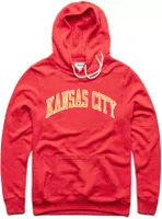 Charlie Hustle KC Football Arch Red Pullover Hoodie