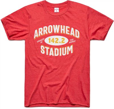 Charlie Hustle Kansas City Arrowhead  Red T-Shirt