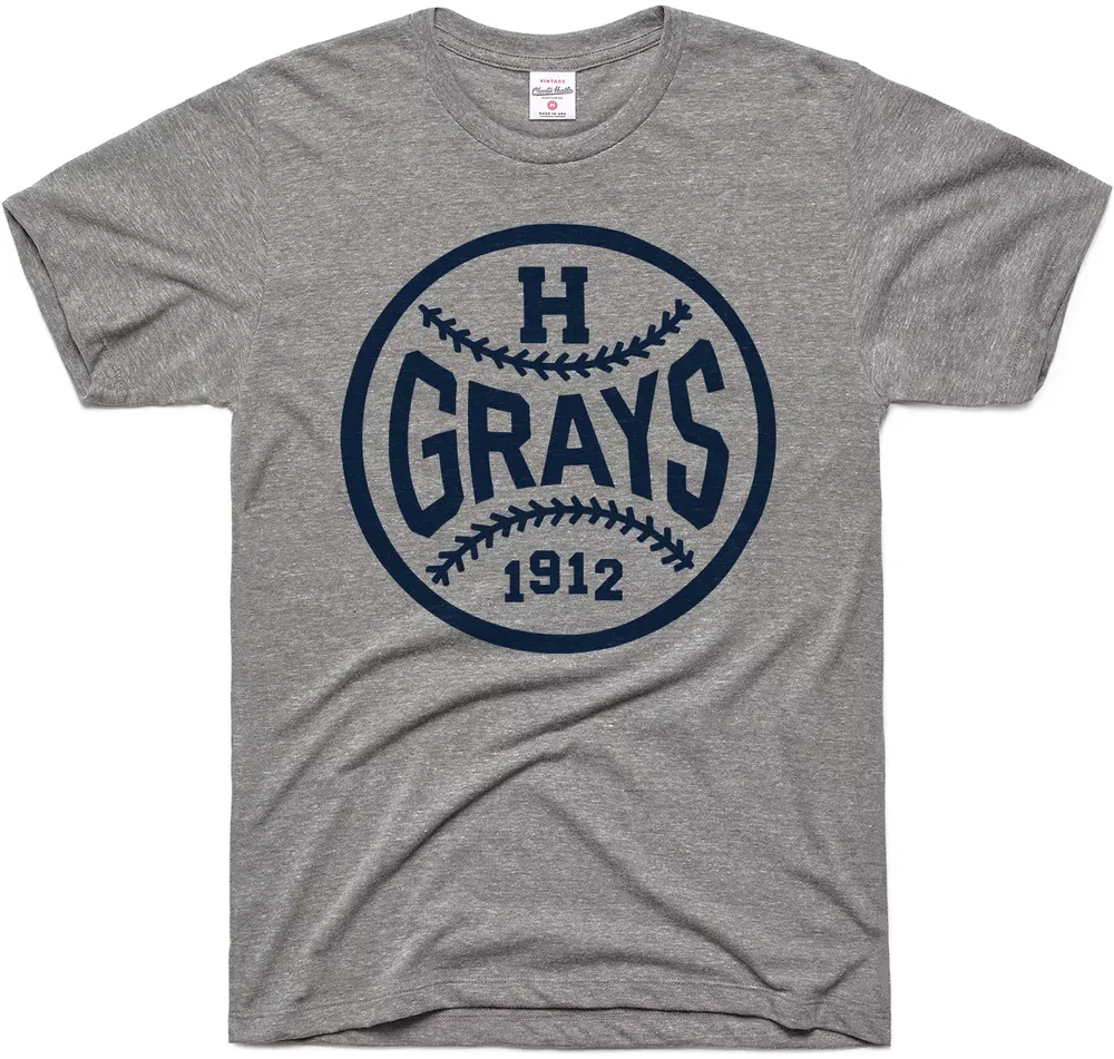 Charlie Hustle Homested Grays Museum Gray T-Shirt