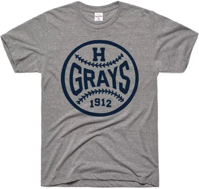 Charlie Hustle Homested Grays Museum Gray T-Shirt