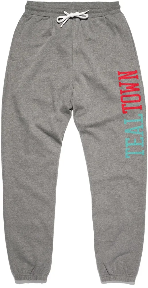 Charlie Hustle Men's Kansas City Teal Town Grey Sweatpants