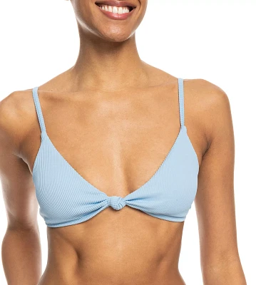 Roxy Women's Love The Surf Rib Knot Bikini Top