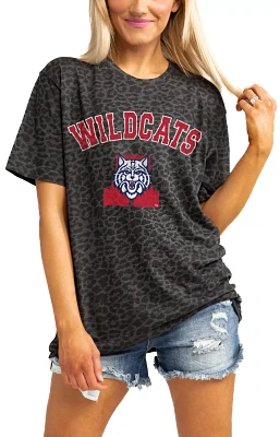 Gameday Couture Women's Arizona Wildcats Grey Leopard Print T-Shirt