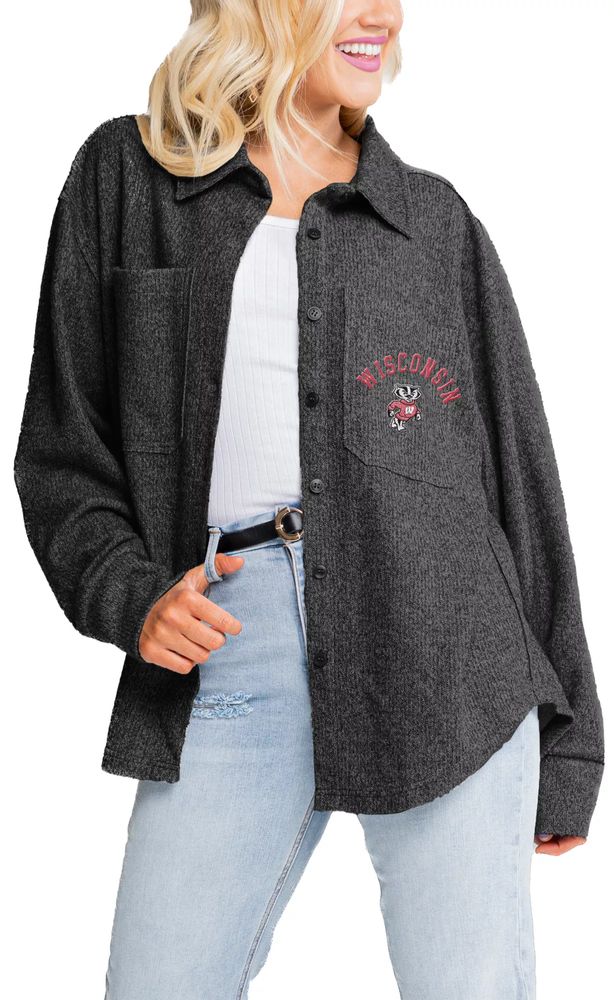 Gameday Couture Women's Wisconsin Badgers Black Shacket