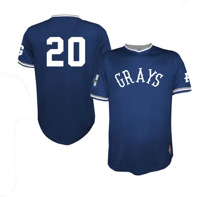 Stitches Men's Negro League Baseball Homestead Grays Navy Jersey