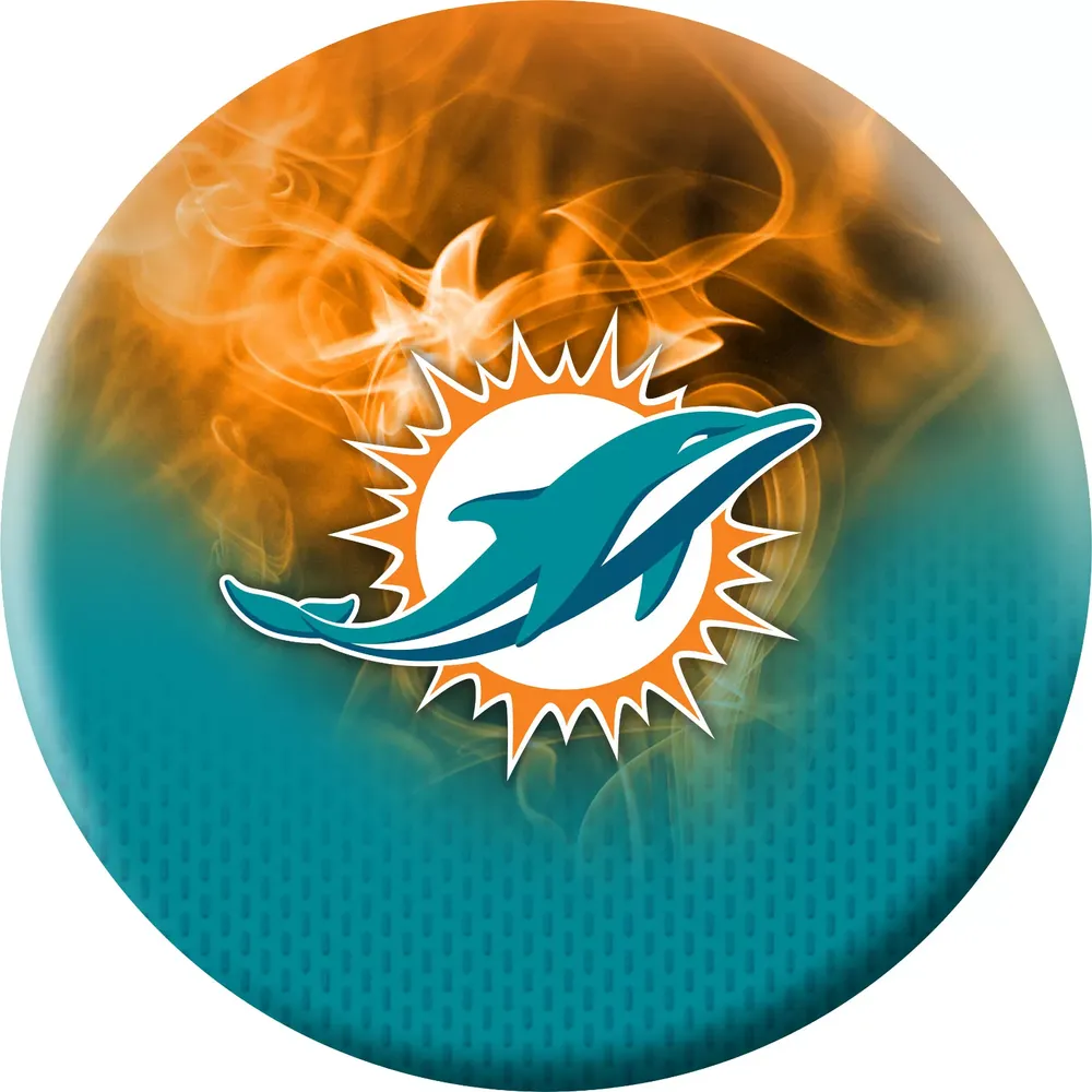 Strikeforce Miami Dolphins On Fire Undrilled Bowling Ball