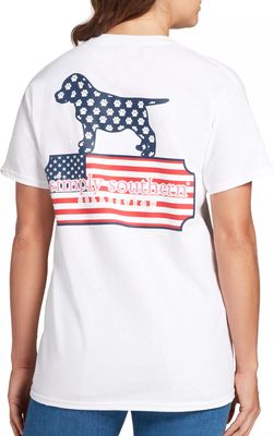 Simply Southern Women's Short Sleeve Pupusalog T-Shirt