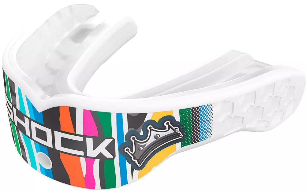 White-Iridescent Lux Max AirFlow Football Mouthguard