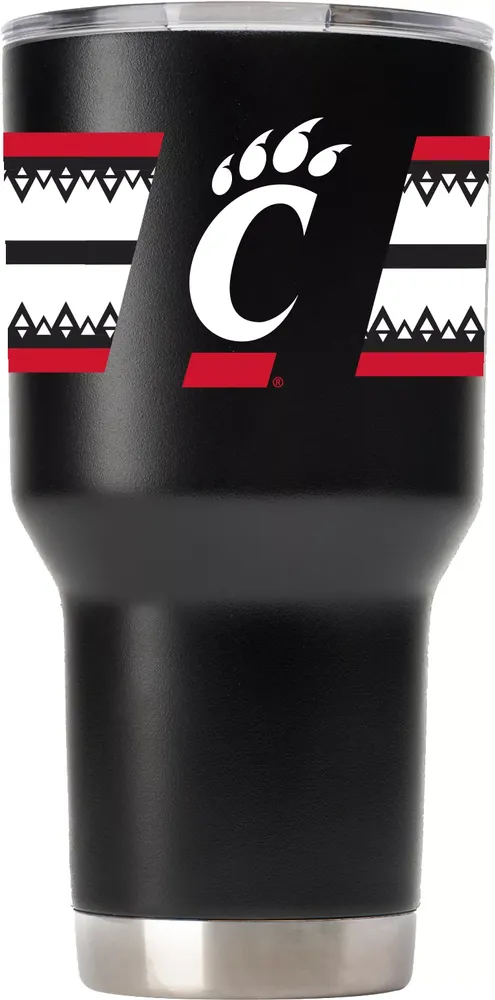 Gametime SideKicks Cincinnati Bearcats 30 oz. Striped Tumbler