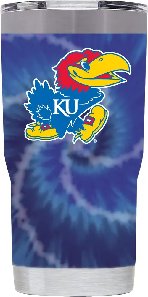 Gametime SideKicks Kansas Jayhawks Stainless Steel 20 oz. Tie-Dye Tumbler