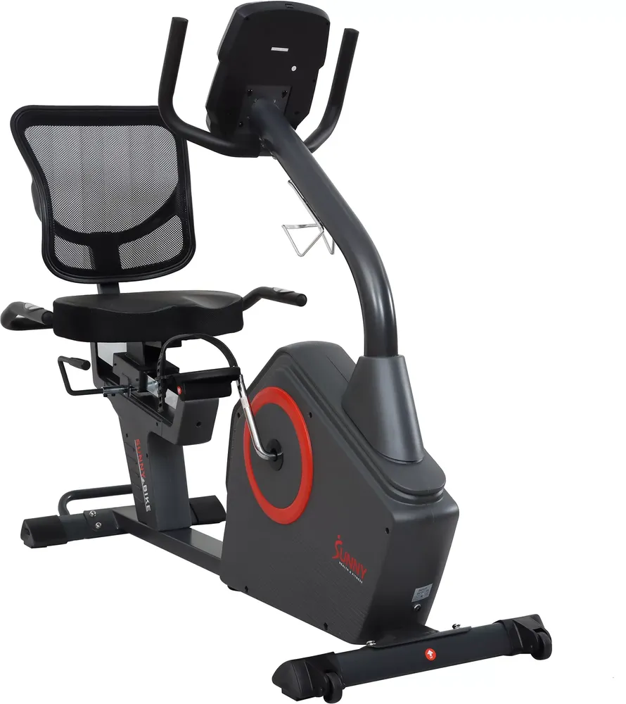 Sunny Health and Fitness Premium Smart Recumbent Bike