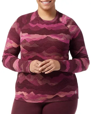Smartwool Women's Thermal Merino Pattern Crewneck Long Sleeve Shirt