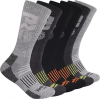 Timberland Pro Men's Half Cushion Crew Socks - 6 Pack