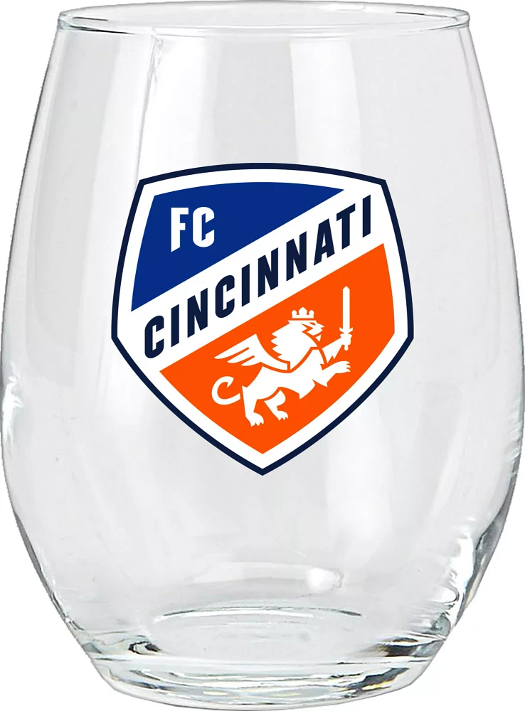 The Memory Company FC Cincinnati Stemless Wine Glass