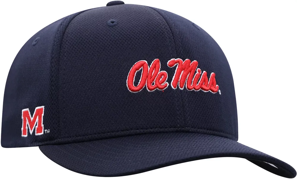 Top of the World Men's Ole Miss Rebels Blue Reflex Stretch Fit Hat