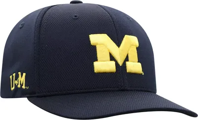 Top of the World Men's Michigan Wolverines Blue Reflex Stretch Fit Hat