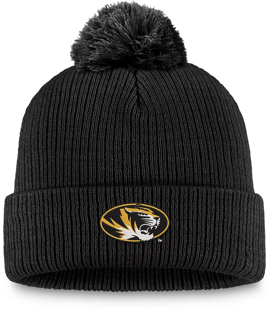 Top of the World Missouri Tigers Black Cuffed Pom Knit Beanie