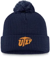 Top of the World UTEP Miners Navy Cuffed Pom Knit Beanie