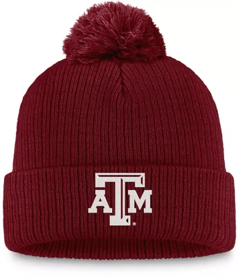 Top of the World Texas A&M Aggies Maroon Cuffed Pom Knit Beanie