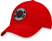 NCAA Men's Wisconsin Badgers Red Iconic Curve Adjustable Hat