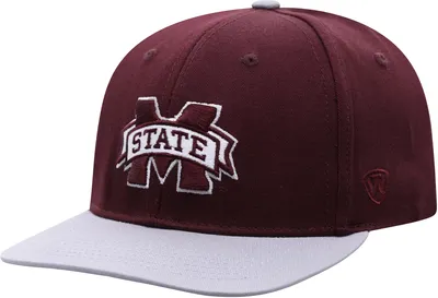 Top of the World Youth Mississippi State Bulldogs Maroon Maverick Adjustable Hat