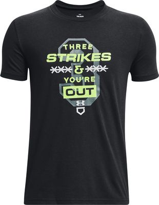 Under Armour Boys' Three Strikes Baseball T-Shirt