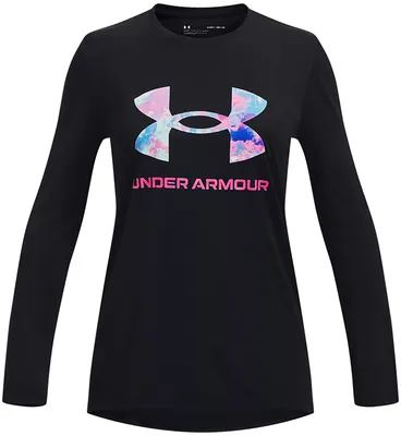 Under Armour Girls' Tech Long Sleeve Big Logo T-Shirt