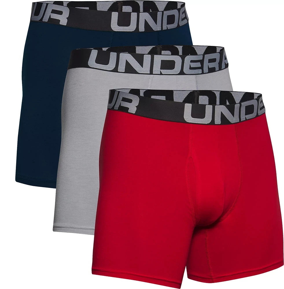 Under Armour Men's Charged Cotton 6” Boxerjock - 3 Pack