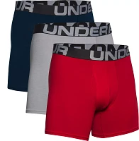 Under Armour Men's Charged Cotton 6” Boxerjock - 3 Pack