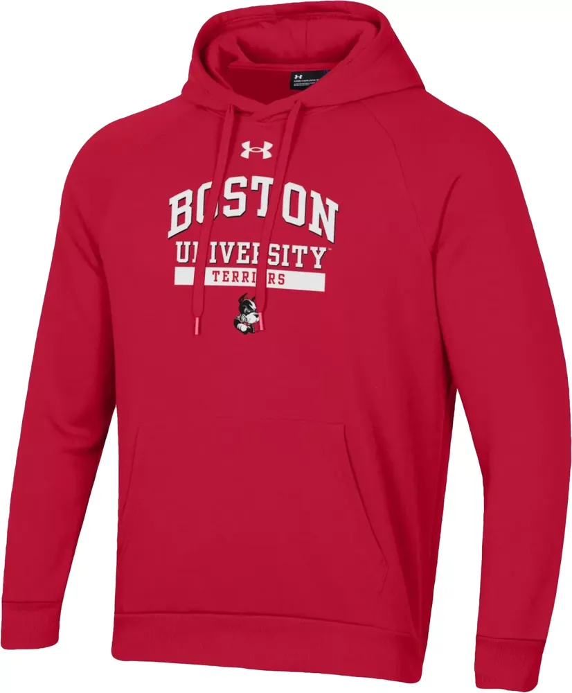 Under Armour Men's Boston Terriers Scarlet All Day Pullover Hoodie